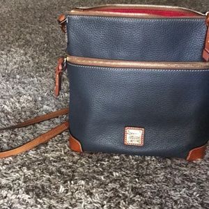 Dooney and Bourke Pebble Grain Crossbody Dark Blue